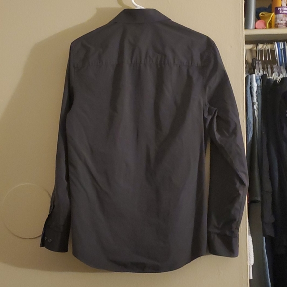 Kenneth Cole unlisted collection Mens dark gray dress shirt - Picture 4 of 4